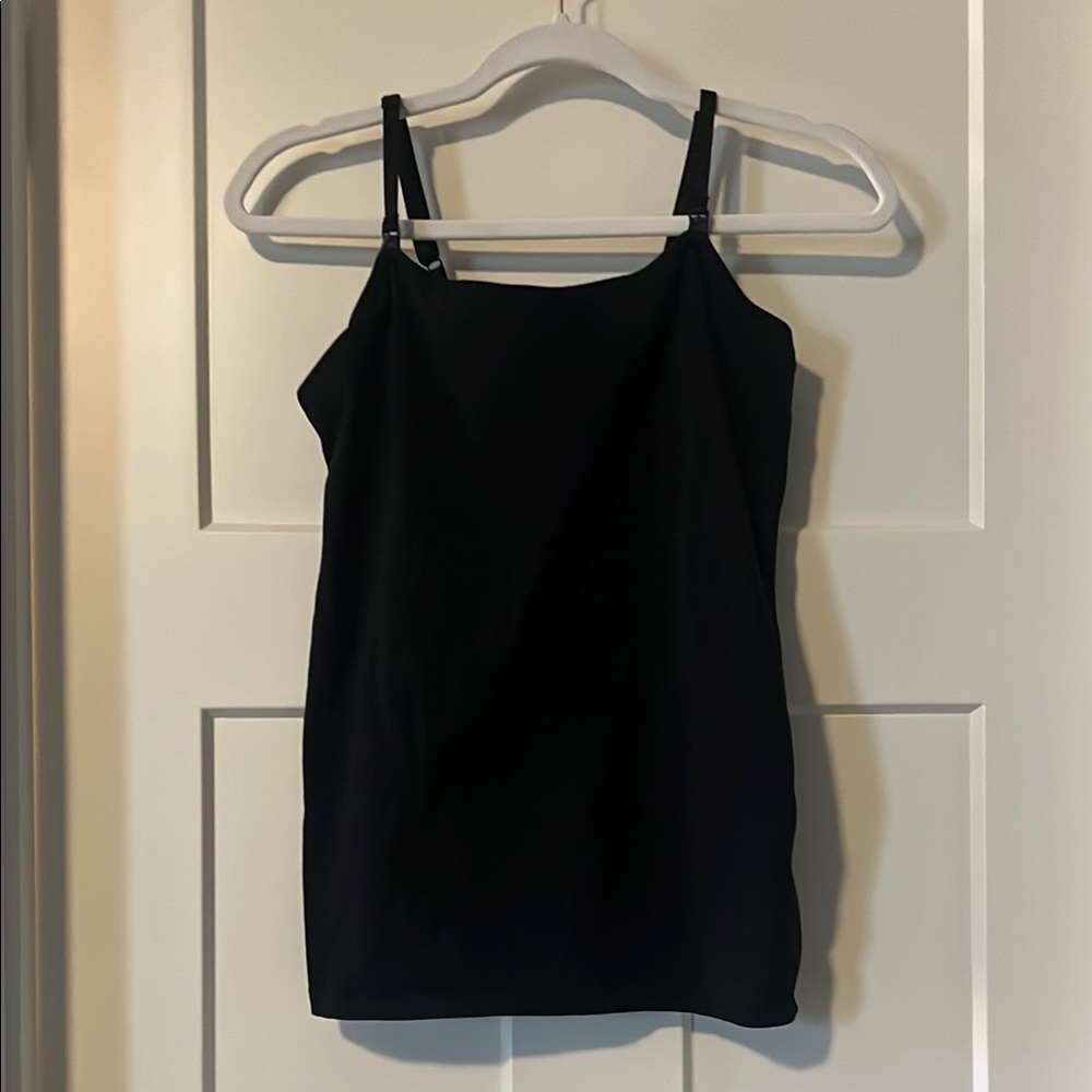 Motherhood Maternity Black Fitted Nursing Camisole Top